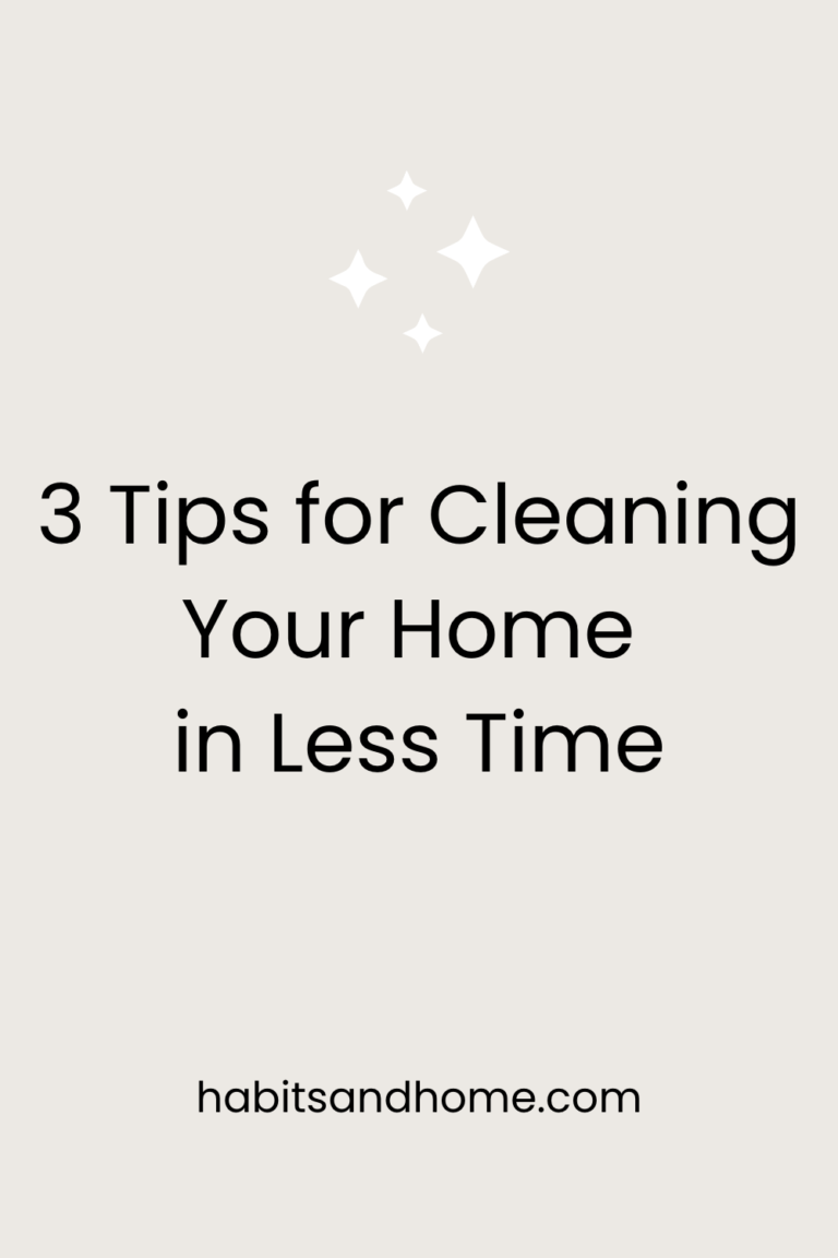 How to Clean Your House in Less Time