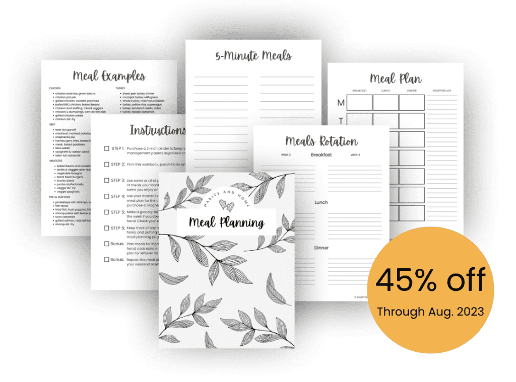 Vacation Meal Planning Template