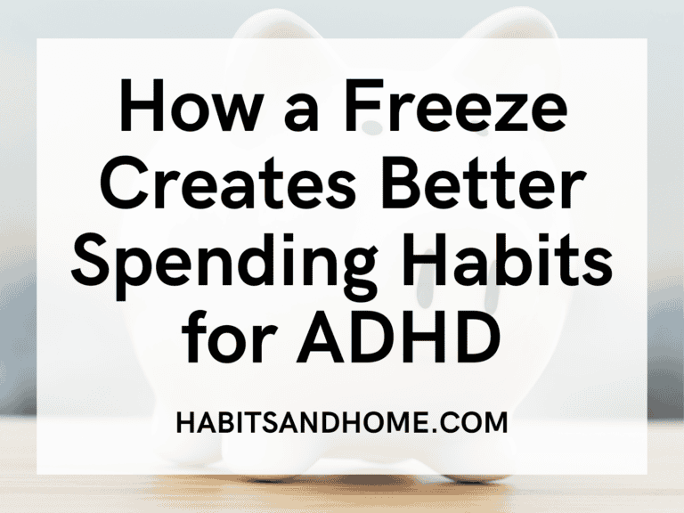 How a Freeze Creates Better Spending Habits for ADHD
